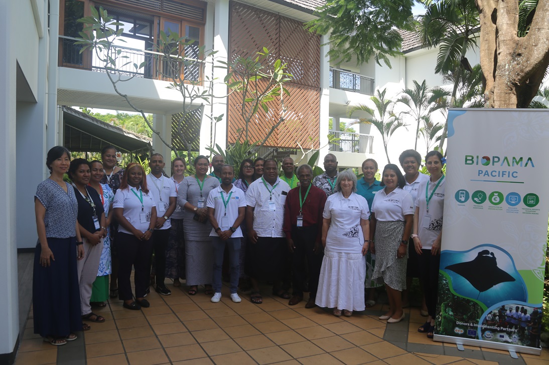 Group photo at the BIOPAMA Pacific workshop in Nadi, Fiji