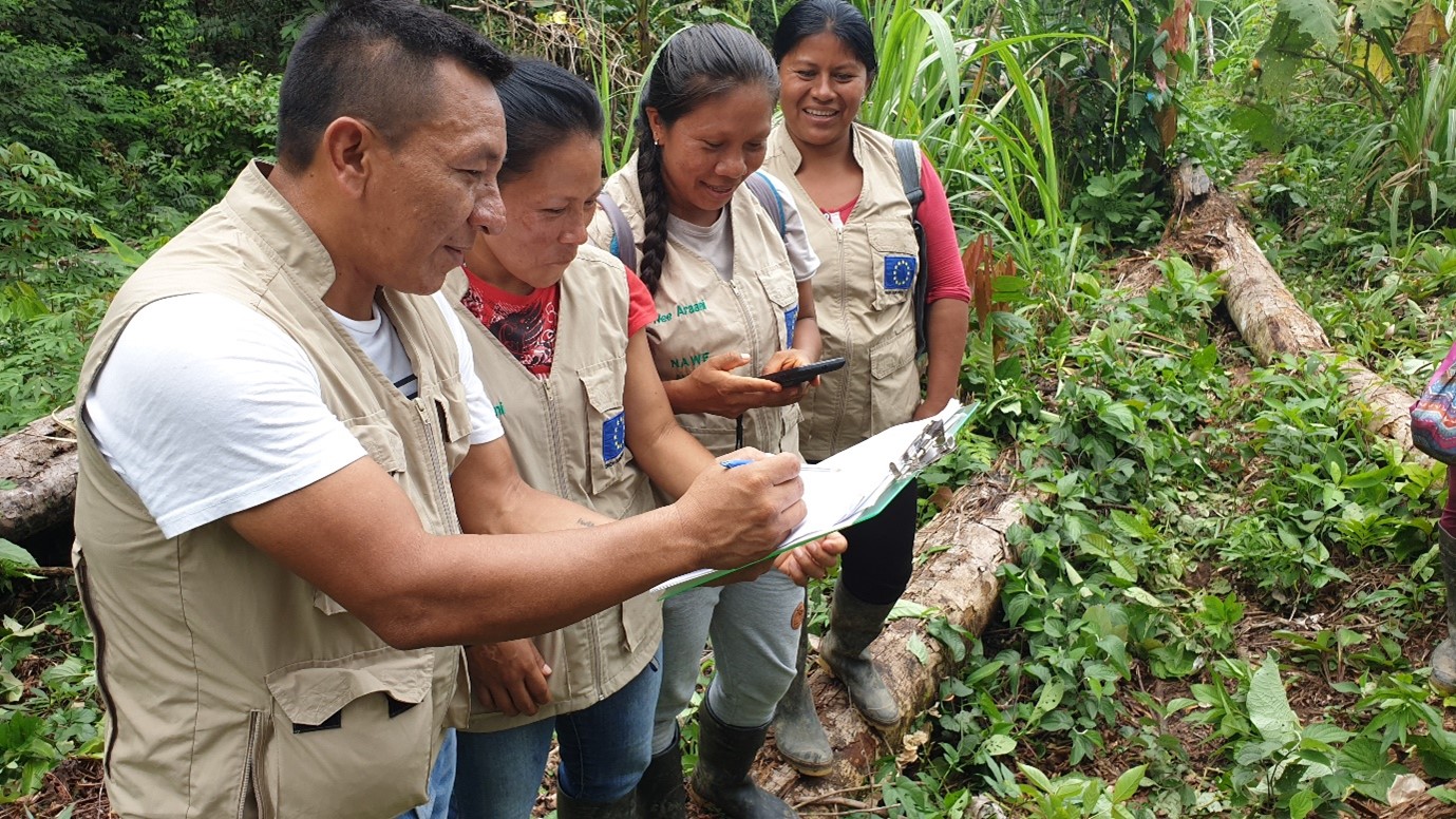 Veedor y veedoras Waorani del proyecto Amazonía 2.0, Ecuador