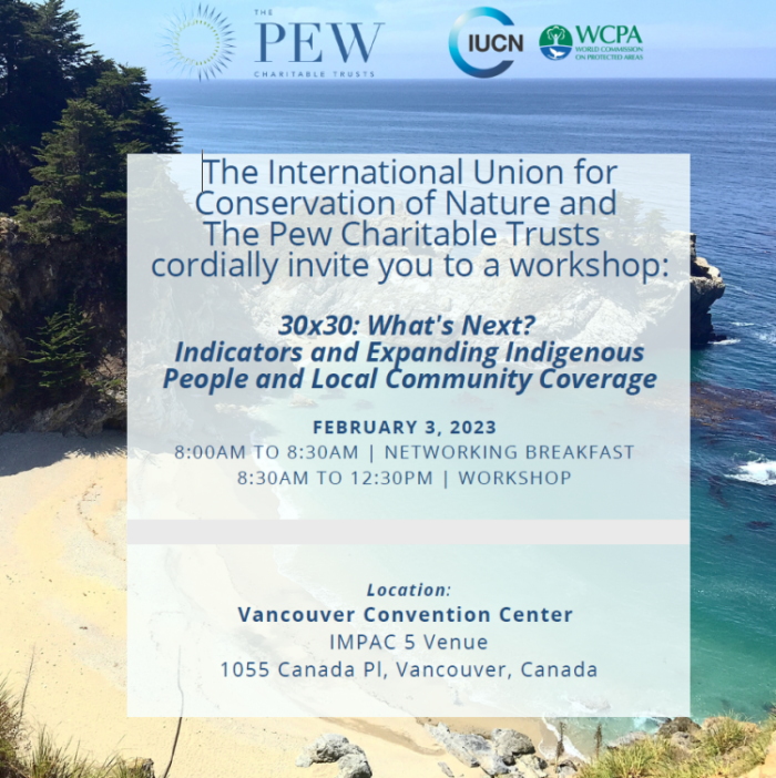 Event flyer - Pew IUCN 30x30 Whats Next