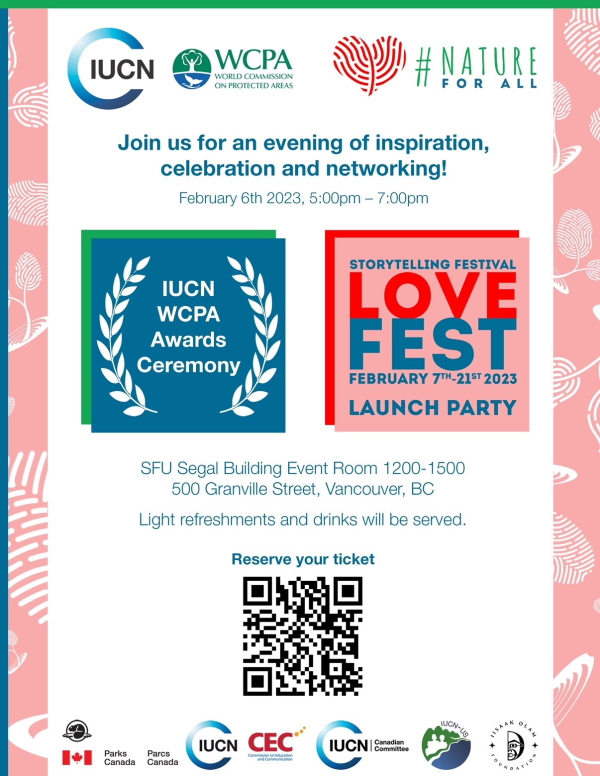 IUCN WCPA Awards Night event flyer
