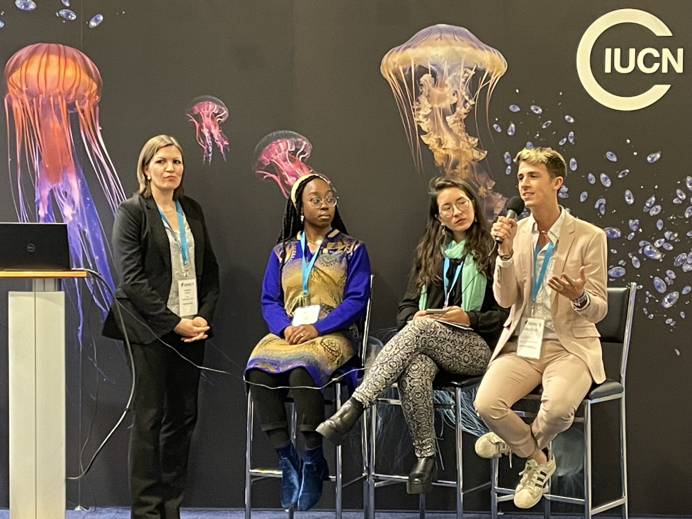 Youth voices on BBNJ and DSM - IUCN pavilion, IMPAC5