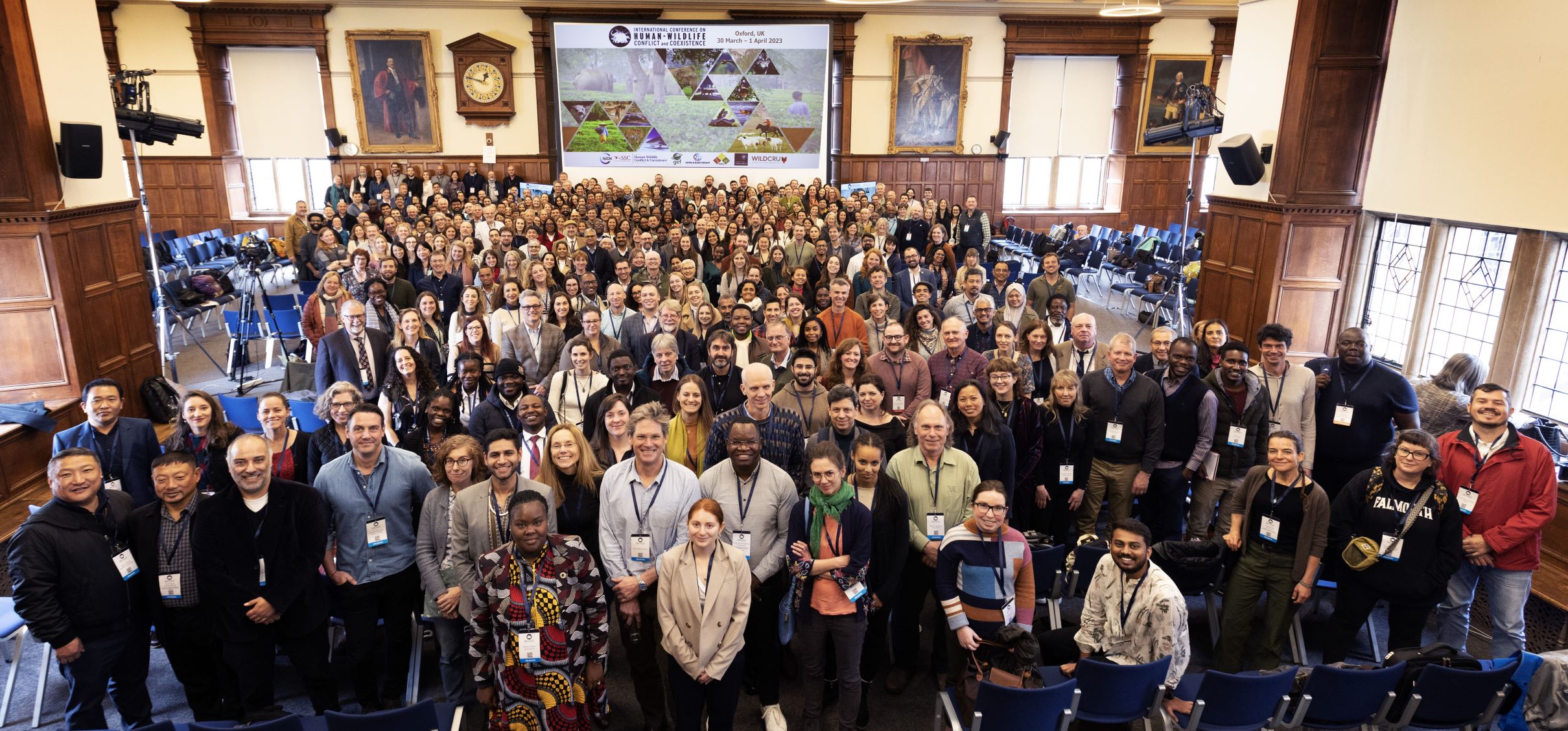 Attendees of the International Conference on Human-Wildlife Conflict and Coexistence in Oxford, UK.