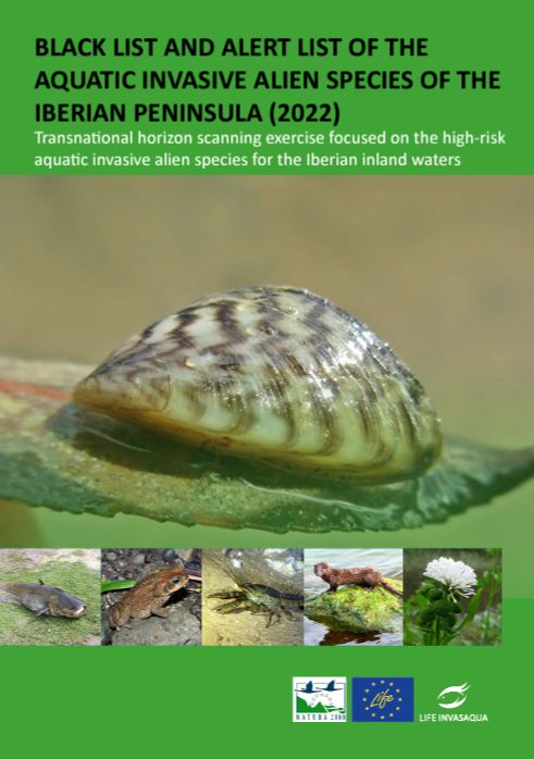 Cover of the Black List And Alert List Of The Aquatic Invasive Alien Species Of The Iberian Peninsula (2022)