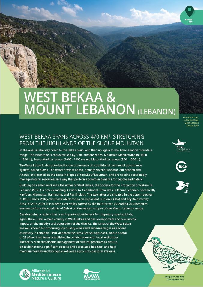 Site West Bekaa & Mount Lebanon (Lebanon) cover