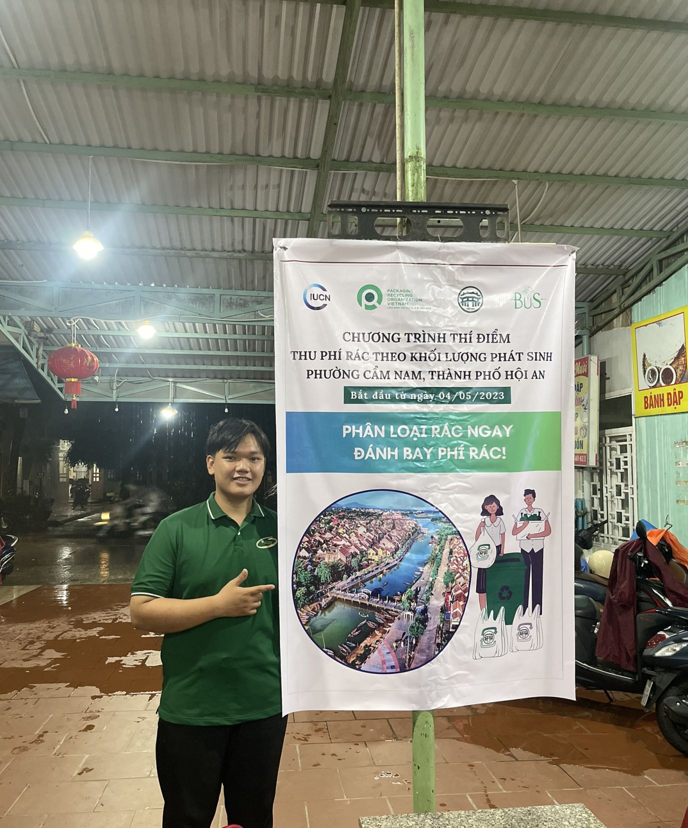 A communications poster of VBWF in Cam Nam, Hoi An 