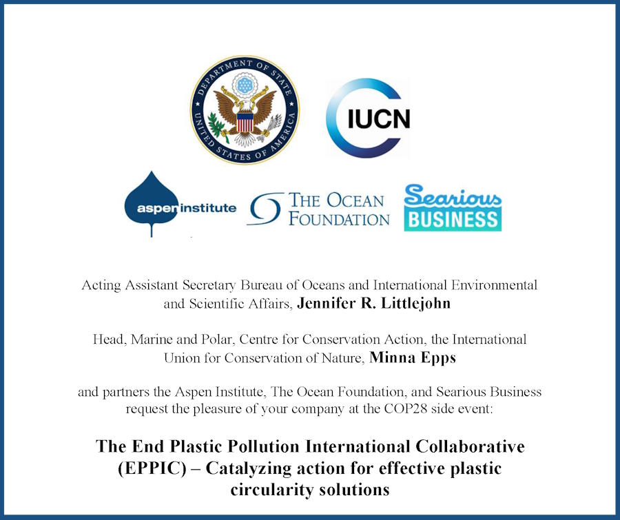 EPPIC panel - plastics circularity - COP28 event invitation 