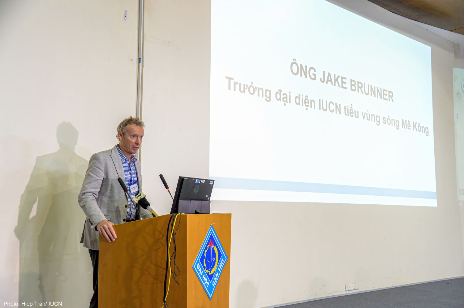 Mr. Jake Brunner - Head, IUCN Lower Mekong Subregion - gave opening remarks at CGD