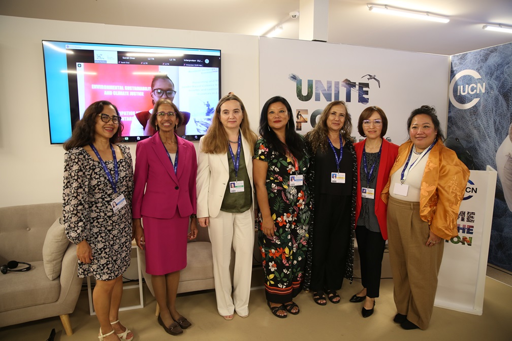 RISE grants challenge winners and session reflectors with IUCN Director General Grethel Aguilar