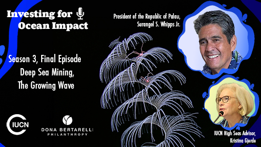 President of the Republic of Palau, Surangel Whipps, and IUCN High Seas Advisor, Kristina Gjerde, podcast guests on Deep Sea Mining miniseries of Investing for Ocean Impact