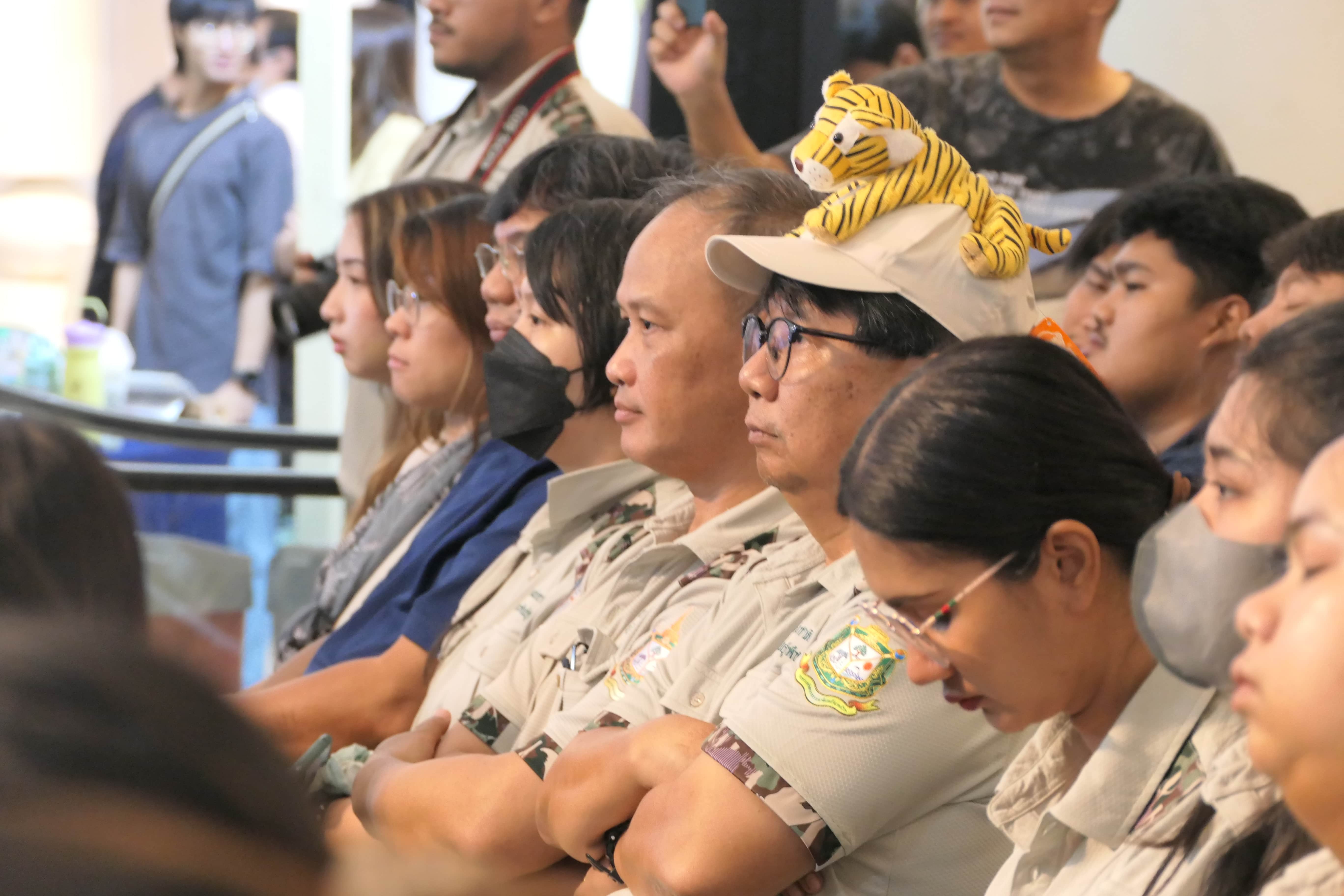 People sitting in rows 