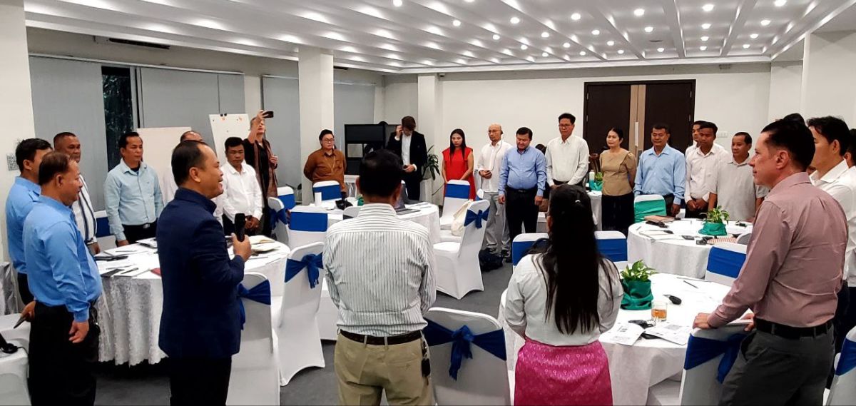 An ice-breaking session at the workshop