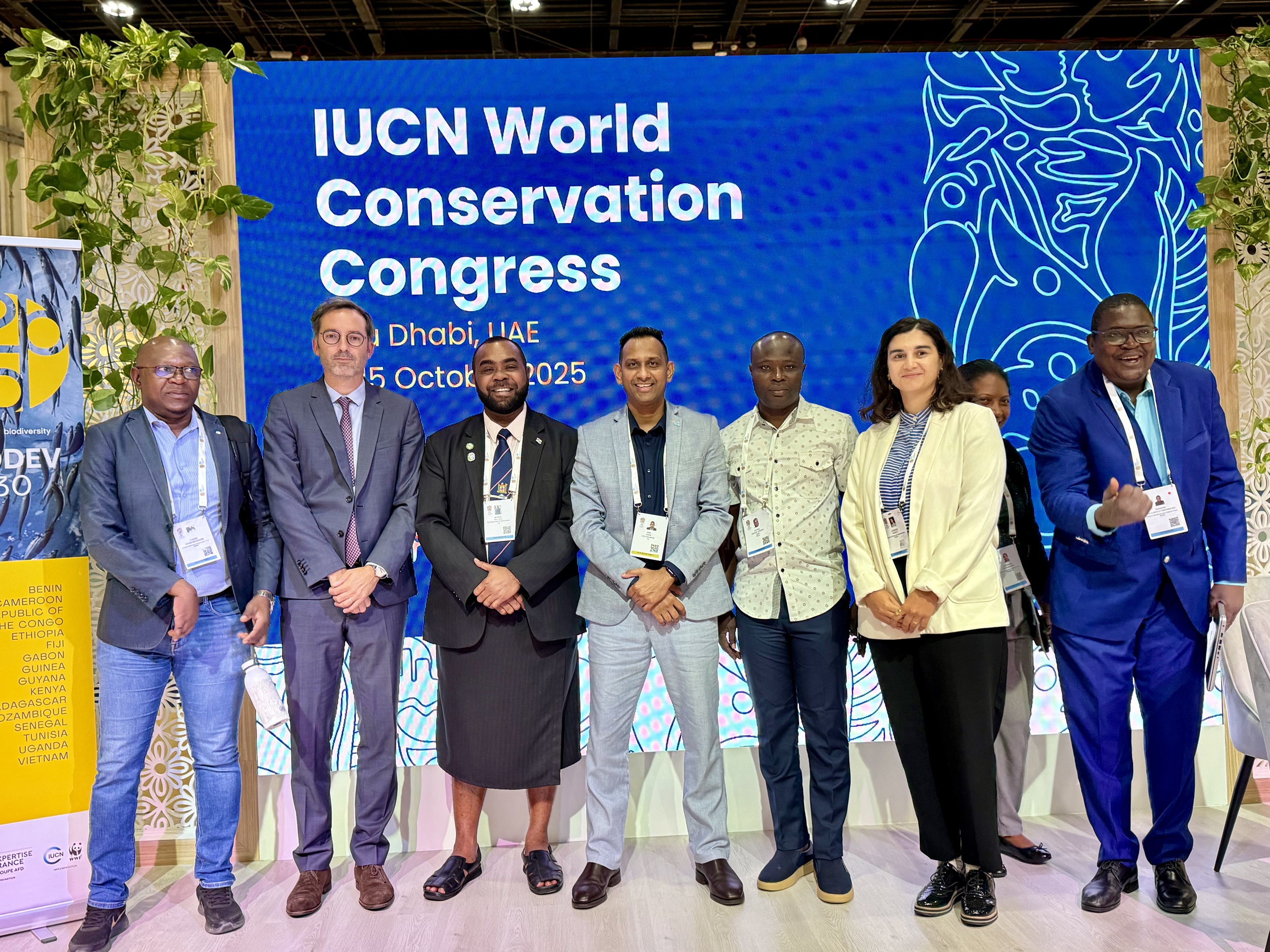 Group photo of BIODEV side-event panel