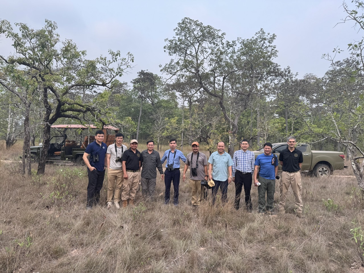 Group photo of representatives from the Department of Forestry and Forest Protection (Viet Nam MAE), IUCN and partners.