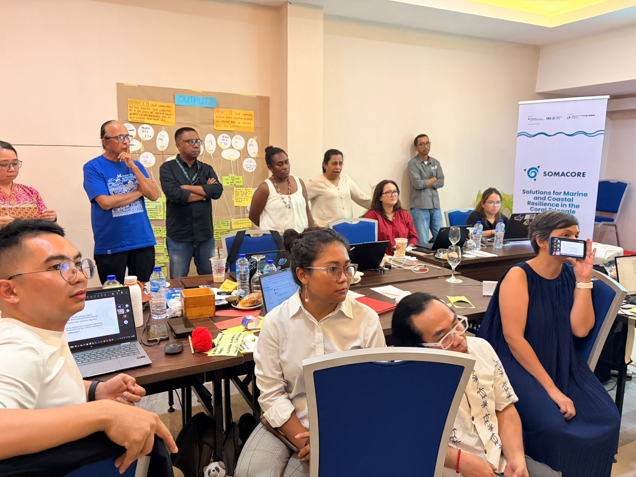 SOMACORE Steering Committee session and partner discussions in Alor. ©IUCN, Siska Sihombing