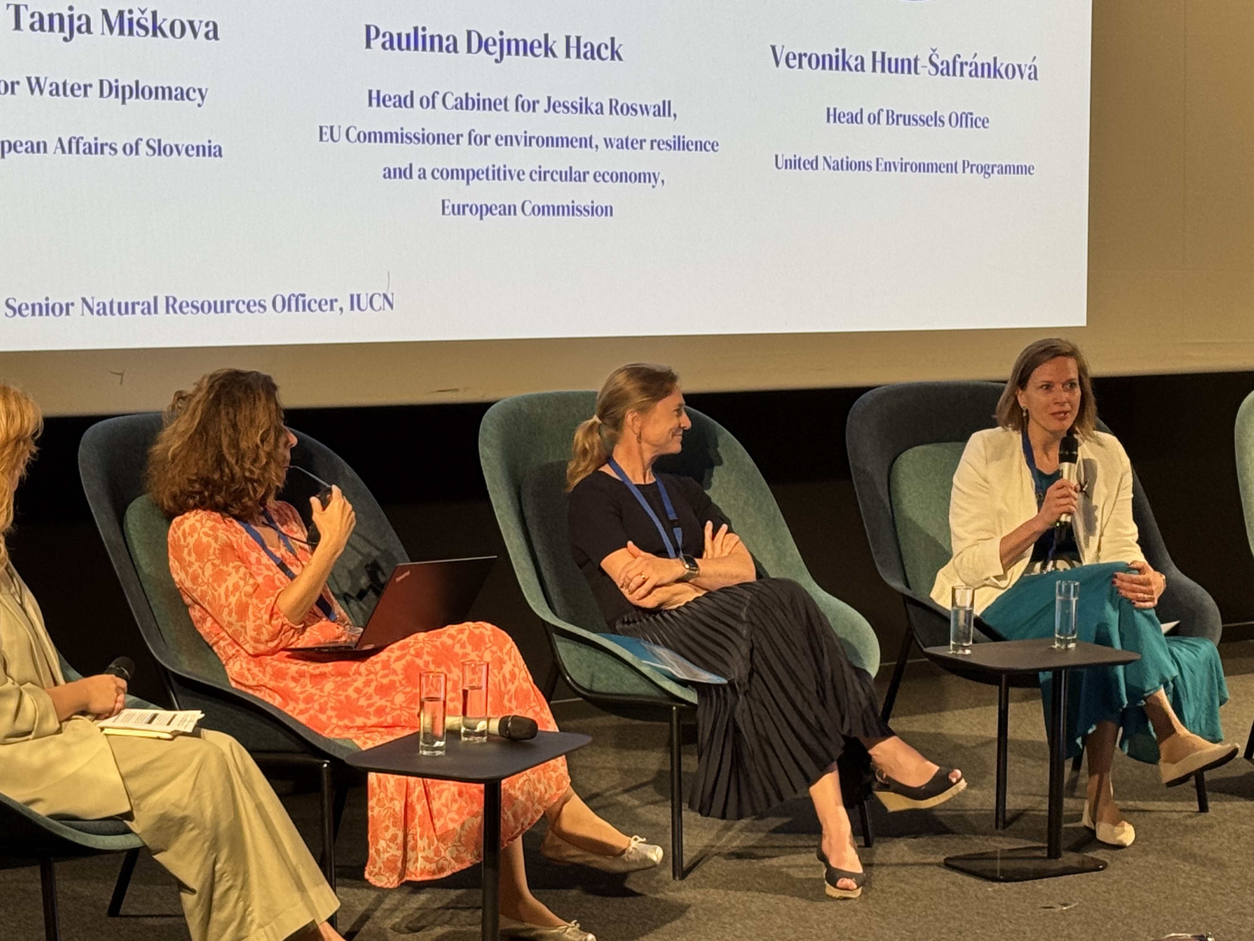 Women in a panel discussion