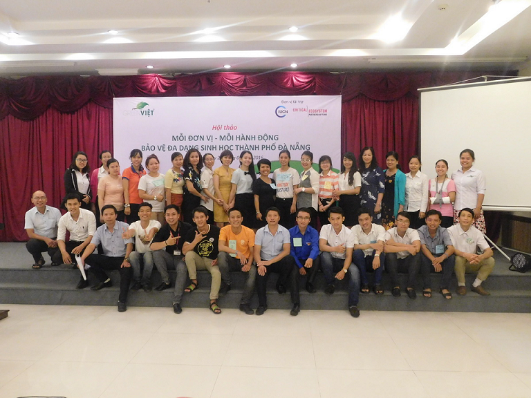 GreenViet stakeholders in a meeting workshop to develop cooperation programs to conserve Danang nature resources 