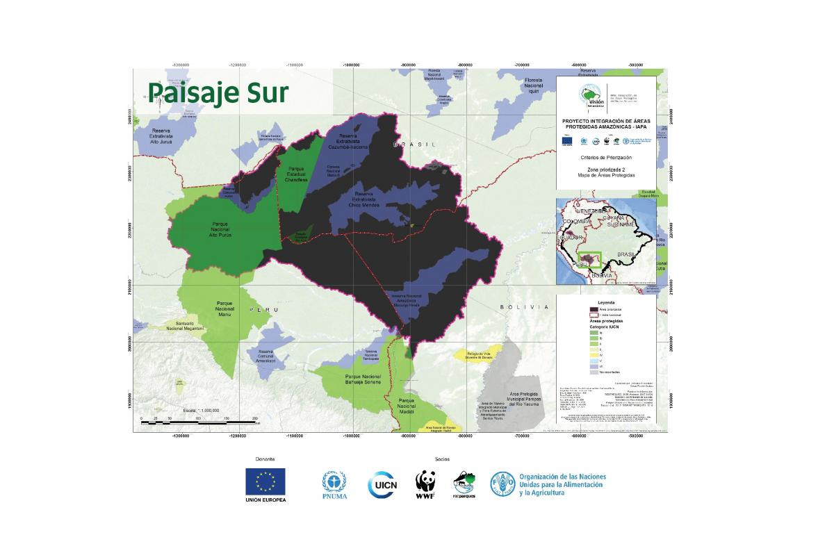 Mapa Paisaje Sur - Proyecto IAPA