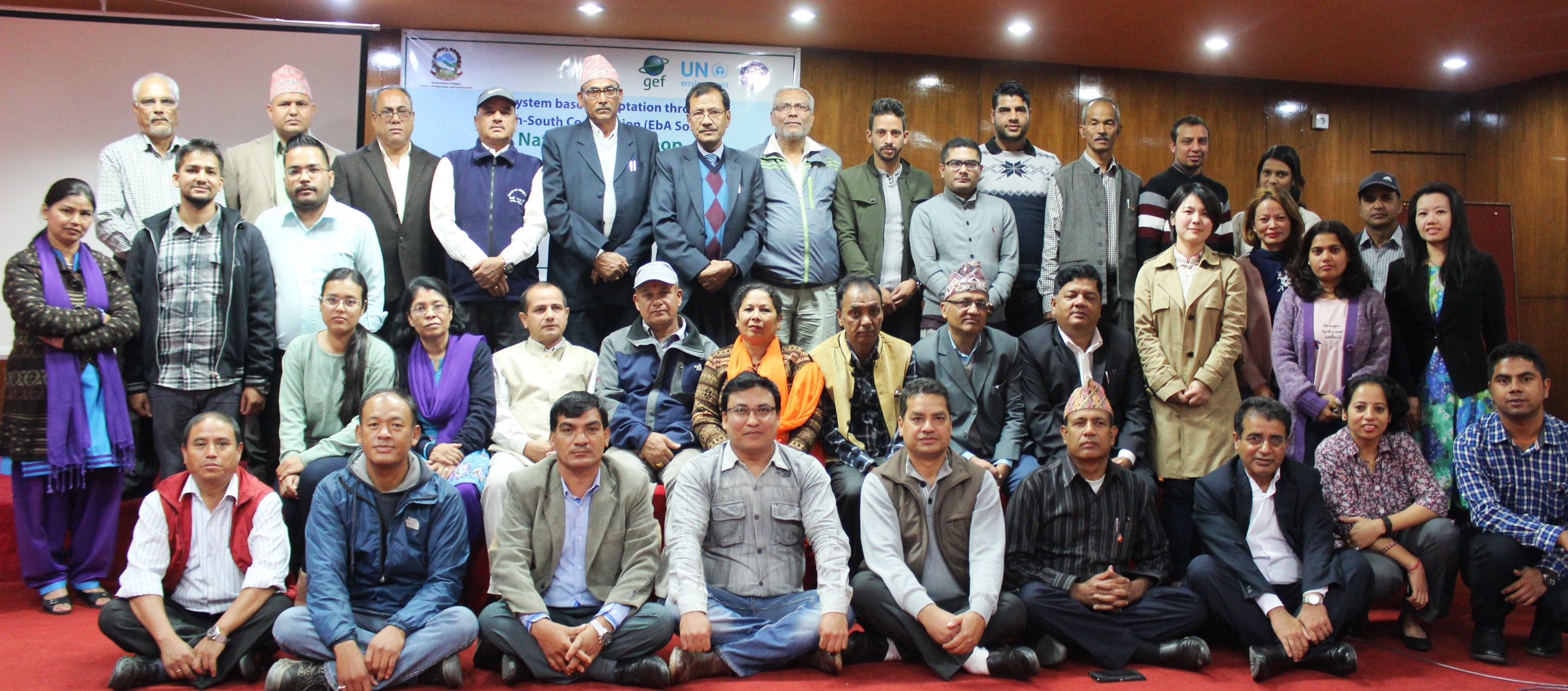 Group photo of national-level workshop participants