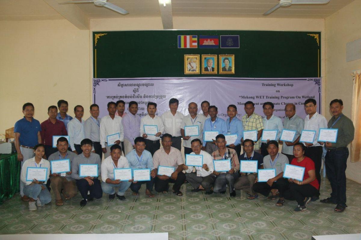 Workshop participants during the closing programme