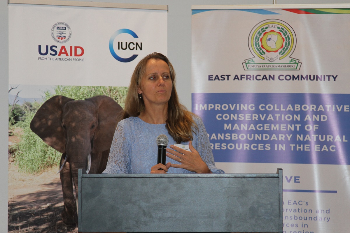 Aurelia of USAID at the EAC Launch