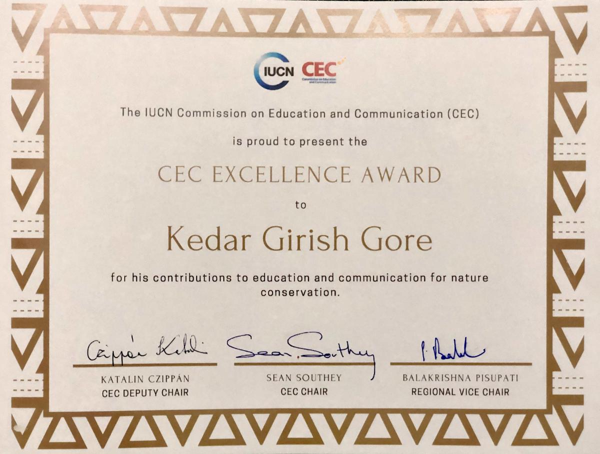 CEC Award winner: Kedar Gore