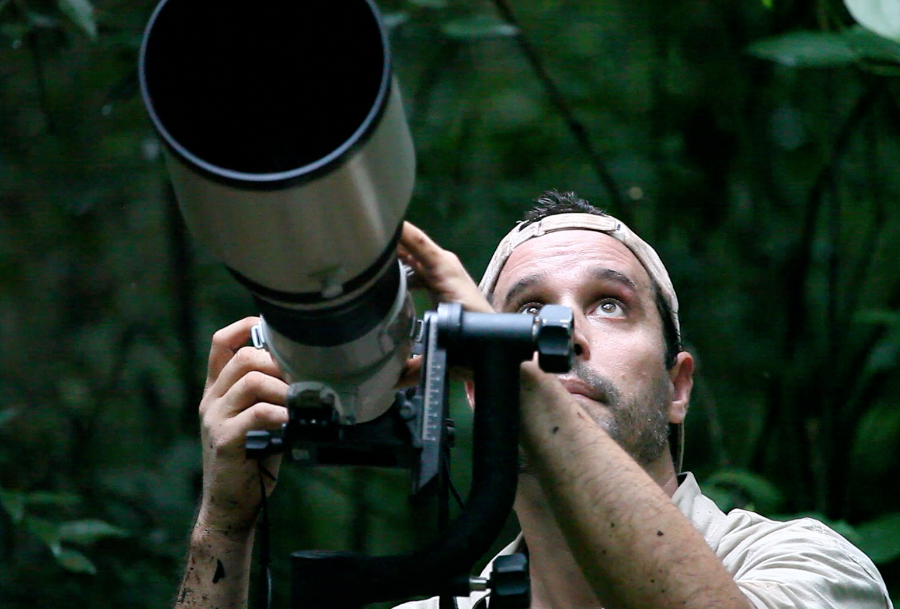 Manfred documenting biodiversity