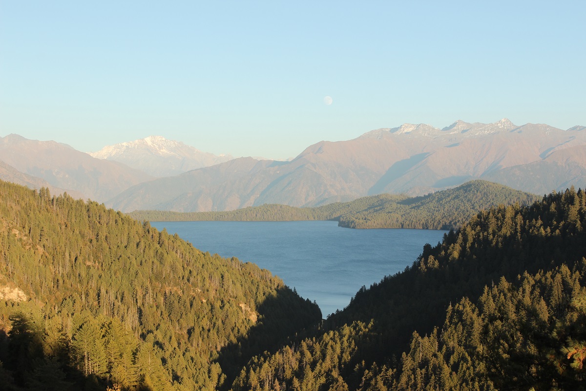 View of Rara lake form Murma village, Nepal