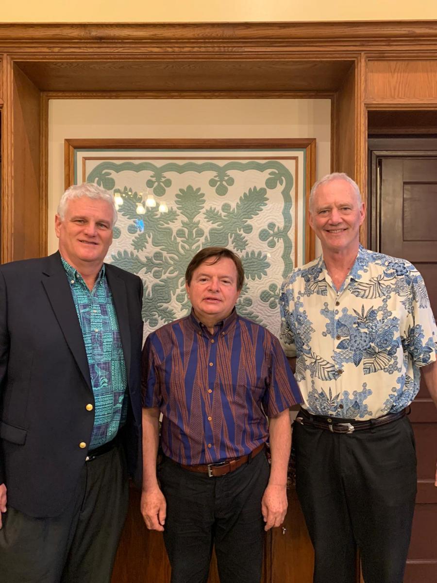 Mark E. Recktenwald (Chief Justice of the Supreme Court of Hawaii), Antonio Benjamin (Justice of the National High Court of Brazil), Michael Wilson (Associate Justice of the Supreme Court of Hawaii)  