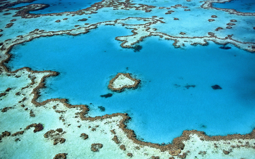 Great Barrier Reef, Australia, aerial view