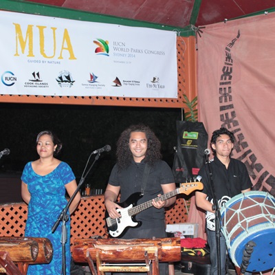 Band performing at the 'Mua: Guided by Nature' launch