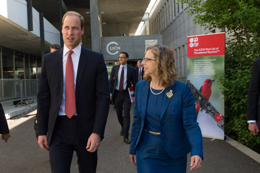 His Royal Highness the Duke of Cambridge and IUCN Director General Inger Andersen
