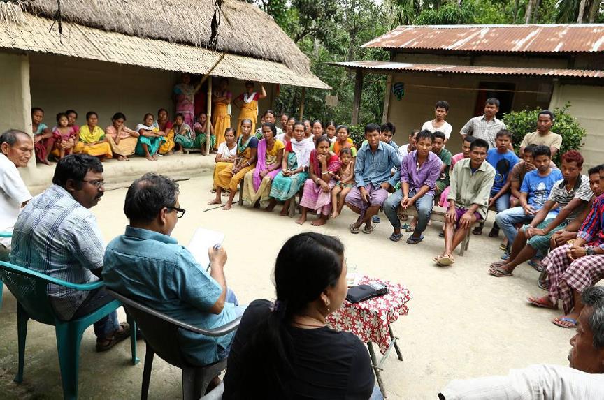 Preliminary discussions with communities to design the socio-economic study in Assam, India
