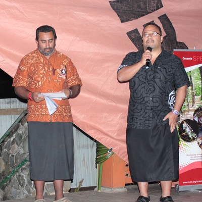 Taholo Kami, Regional Director of IUCN Oceania, speaking at the 'Mua: Guided by Nature' launch