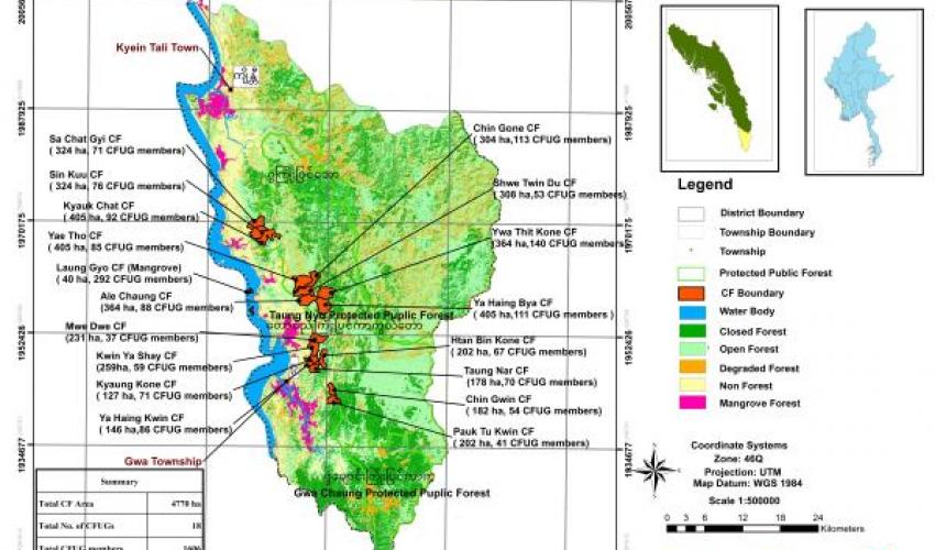 Scaling Up Community Forestry in Myanmar (SuComFor) project, Gwa township, Rakhine State, Myanmar.