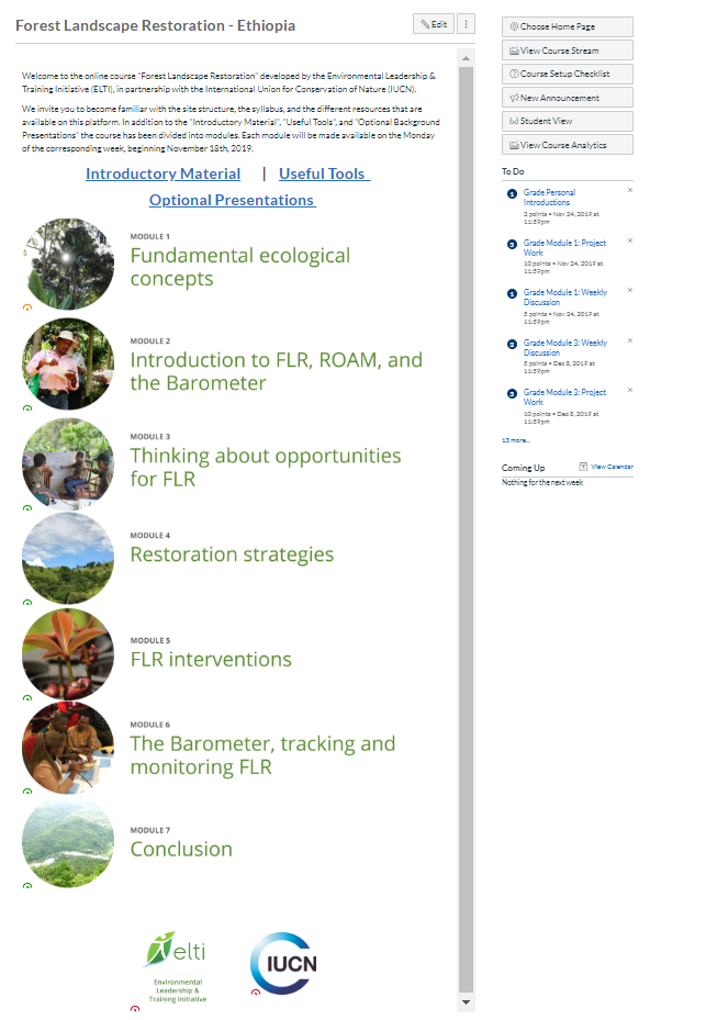 FLR Online course - Ethiopia