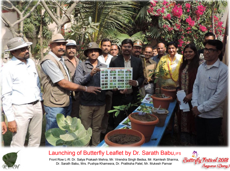 Launching the Butterfly Leaflet by Dr Sarath Babu