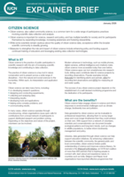 Citizen Science Explainer Brief