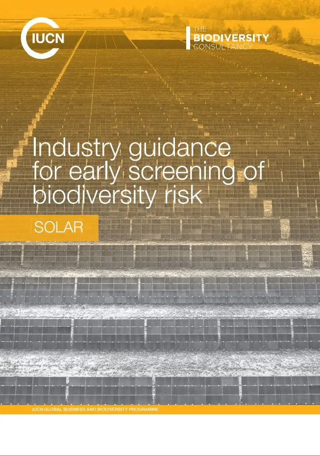 This document provides brief practical guidance on early risk screening for solar projects. 