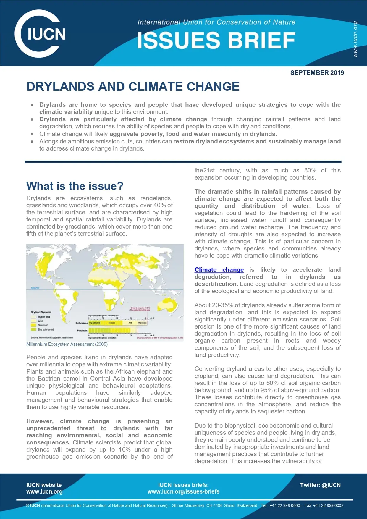 Drylands and Climate Change