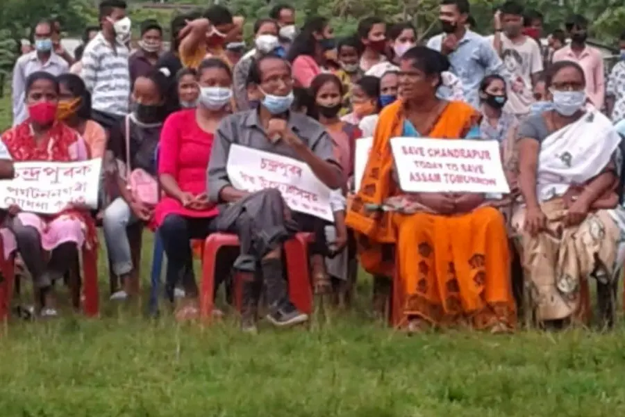 Indigenous Peoples and NGOs - peaceful protest against garbage dumping