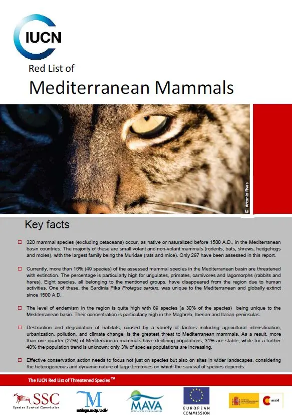 Red List of Mediterranean Mammals pic 