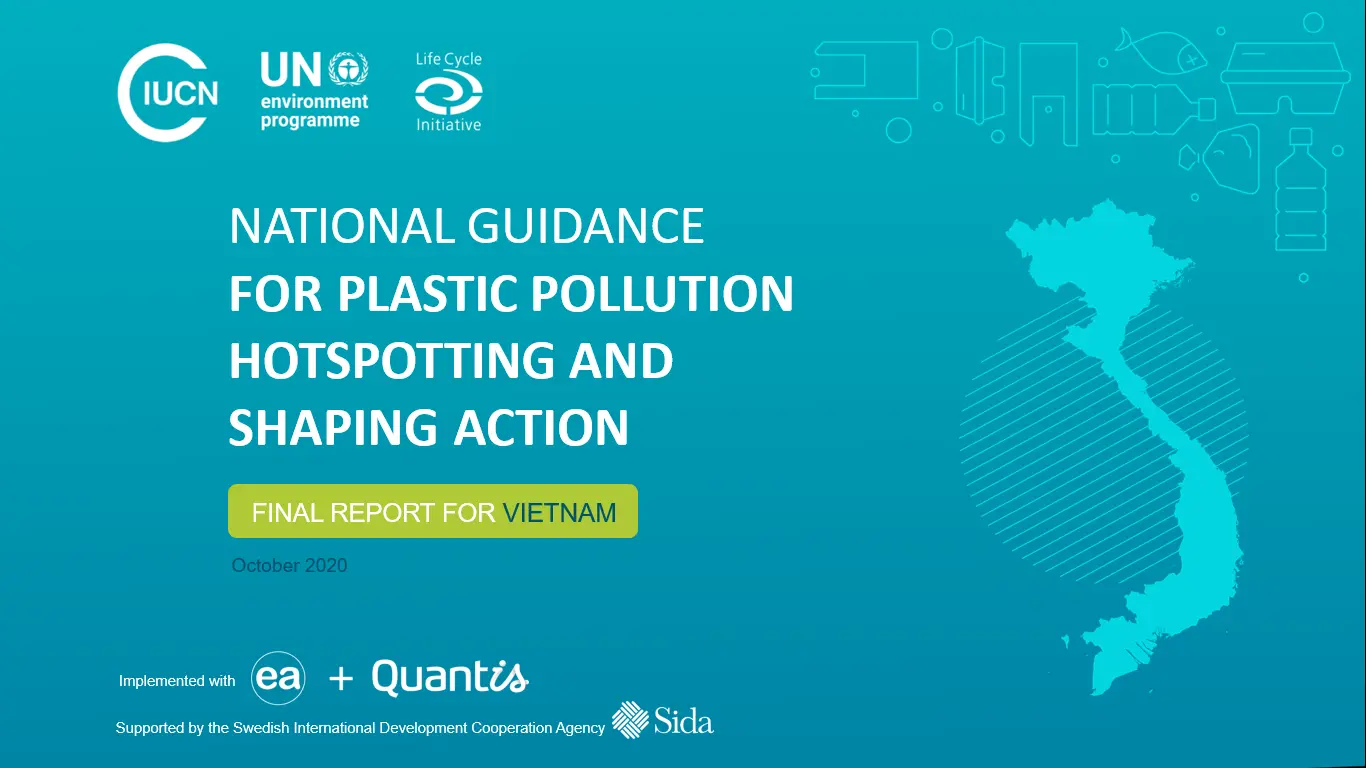 MARPLASTICCs Viet Nam National Plastic Pollution Hotspotting Report and data in English cover page