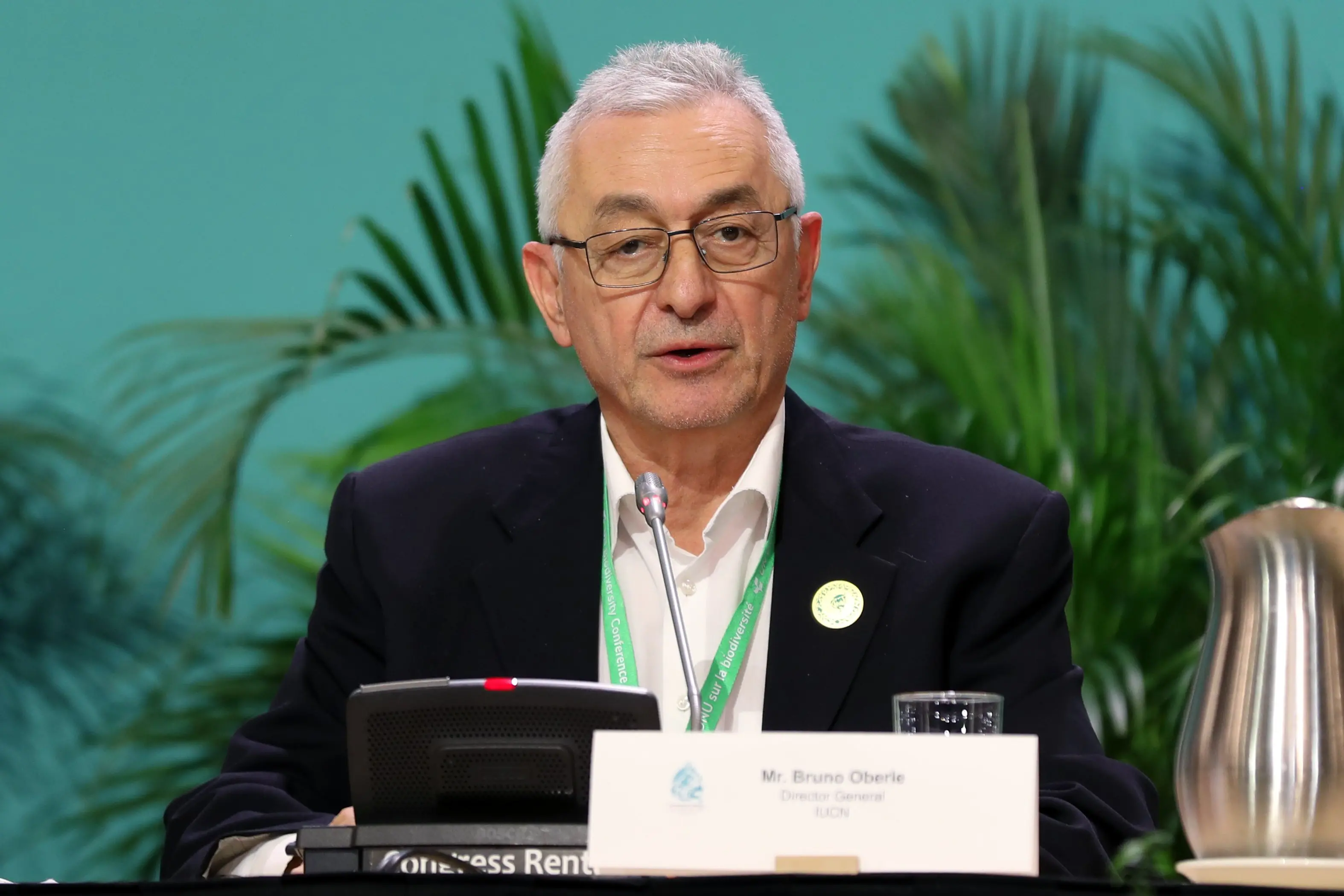 IUCN Director General Bruno Oberle addressing CBD COP 15