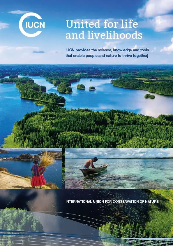 IUCN corporate brochure 2023 cover