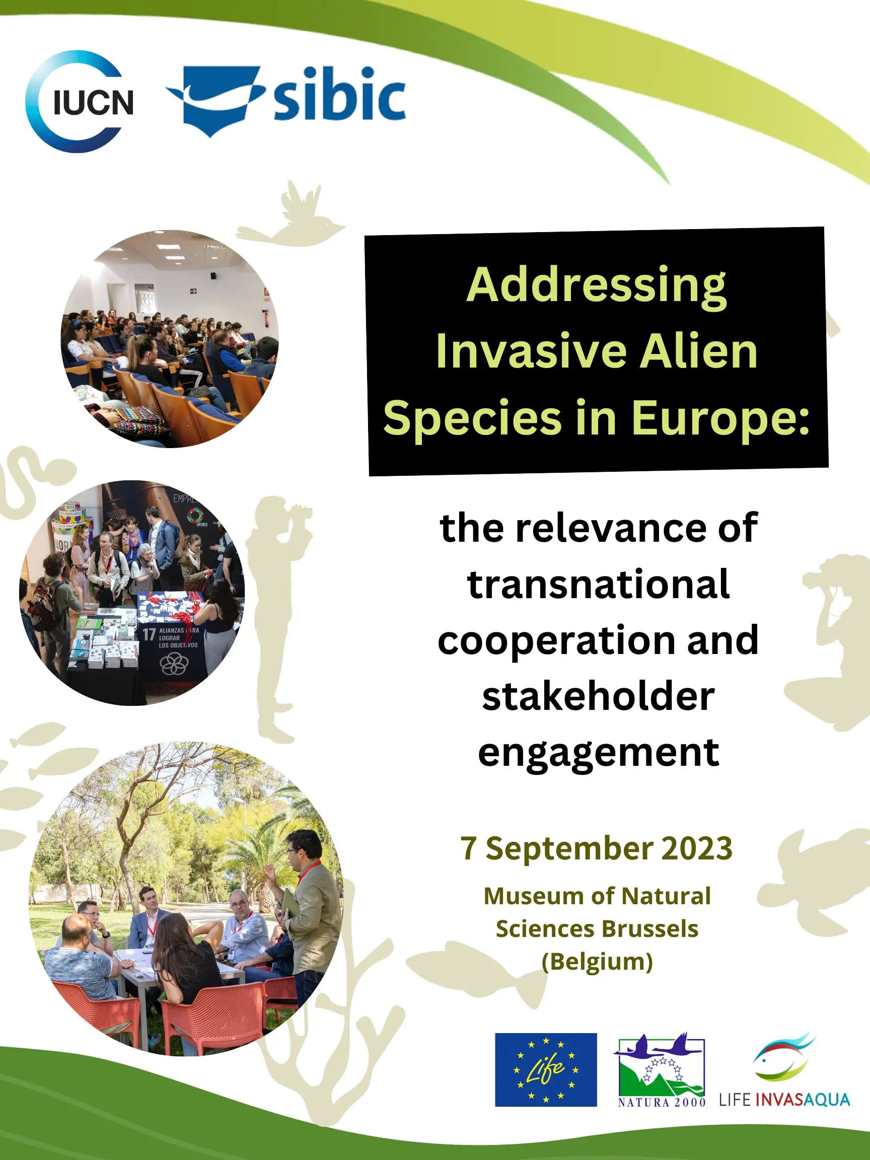 Cover of the program for the Invasaqua Brussels event