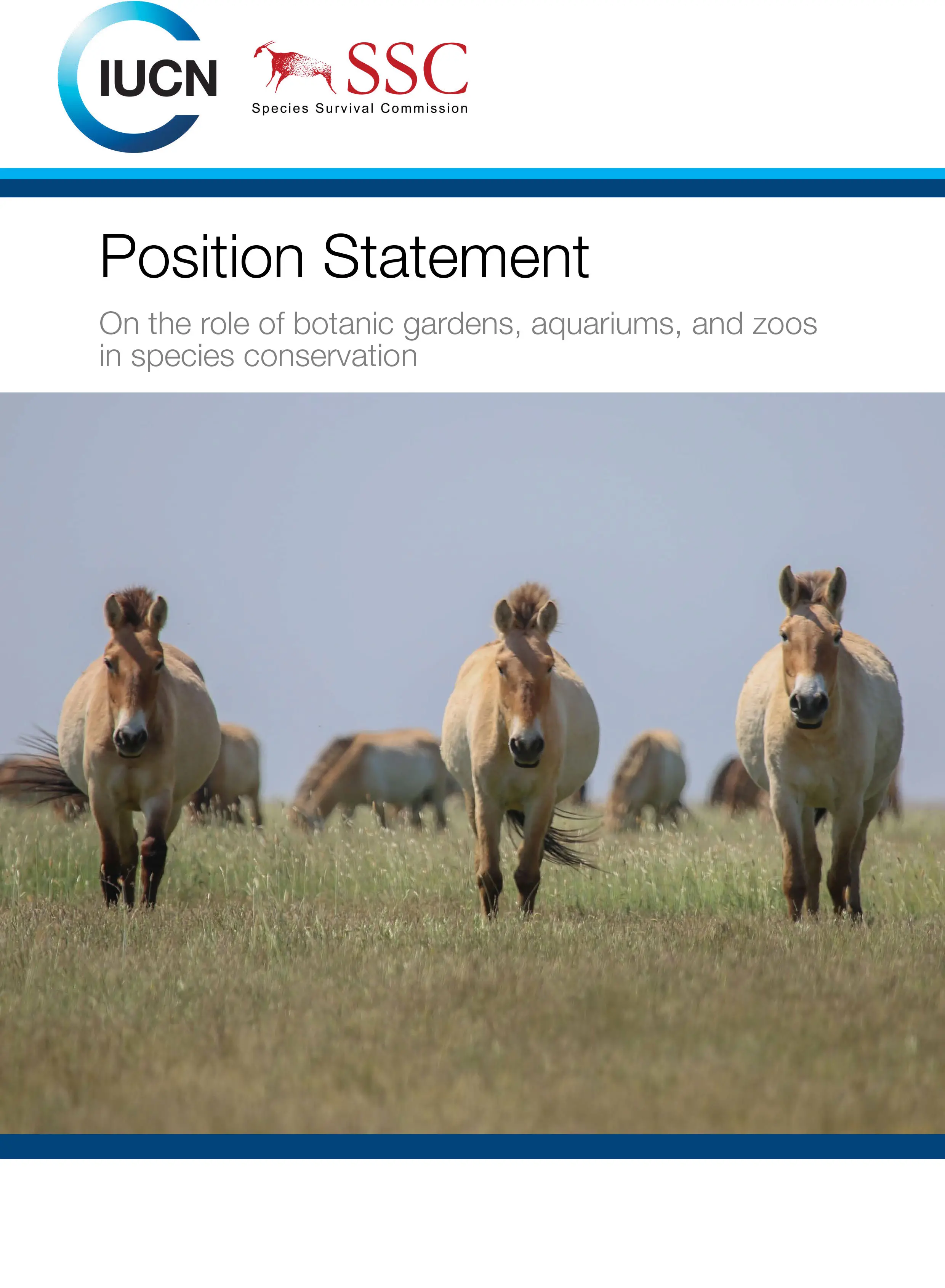 IUCN Commission Statement on the role of botanic gardens, aquariums, and zoos in species conservation