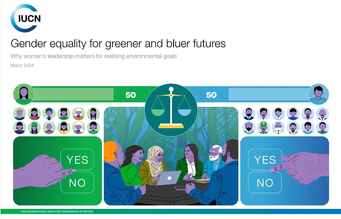 Gender equality for greener and bluer futures