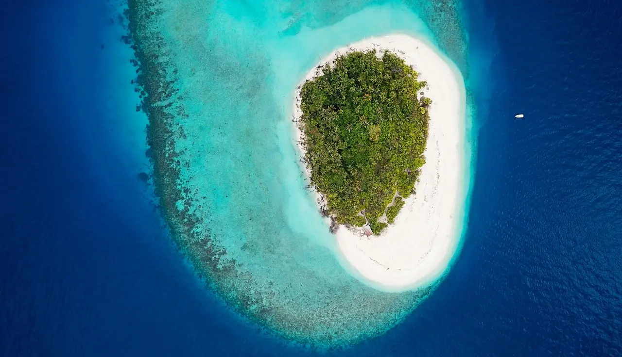 A small uninhabited Island in Baa Atoll, Maldives