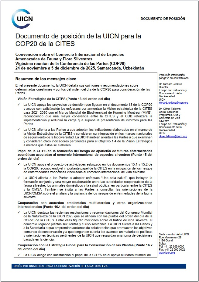 IUCN position paper CITES COP20 cover thumbnail_SP