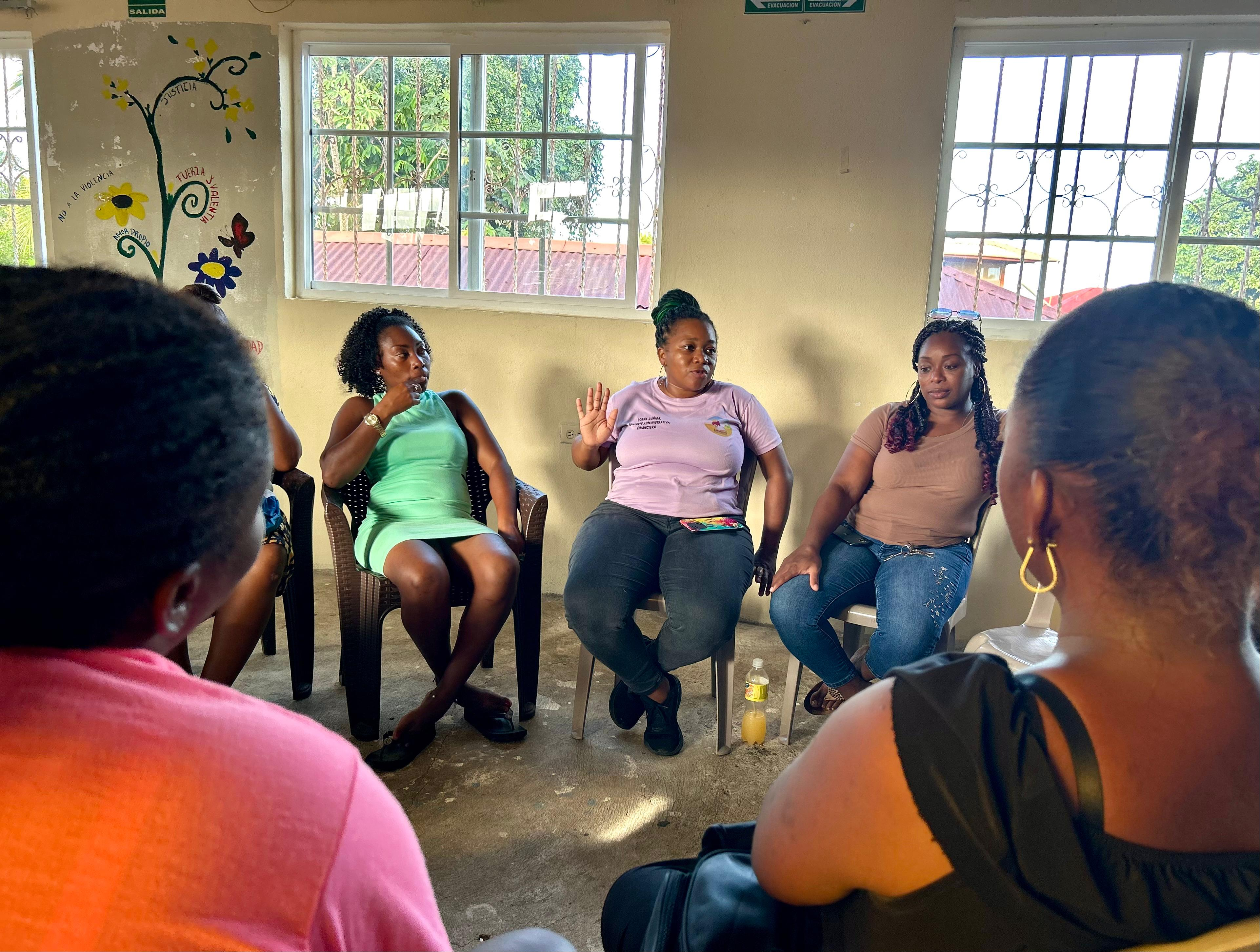 Grupo focal con mujeres pescadoras de Livingston, Izabal, Guatemala.